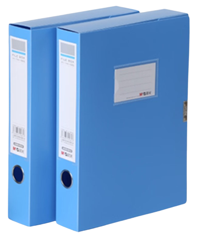 CAJA PARA ARCHIVO M&amp;G PLASTICA 3.5CM.