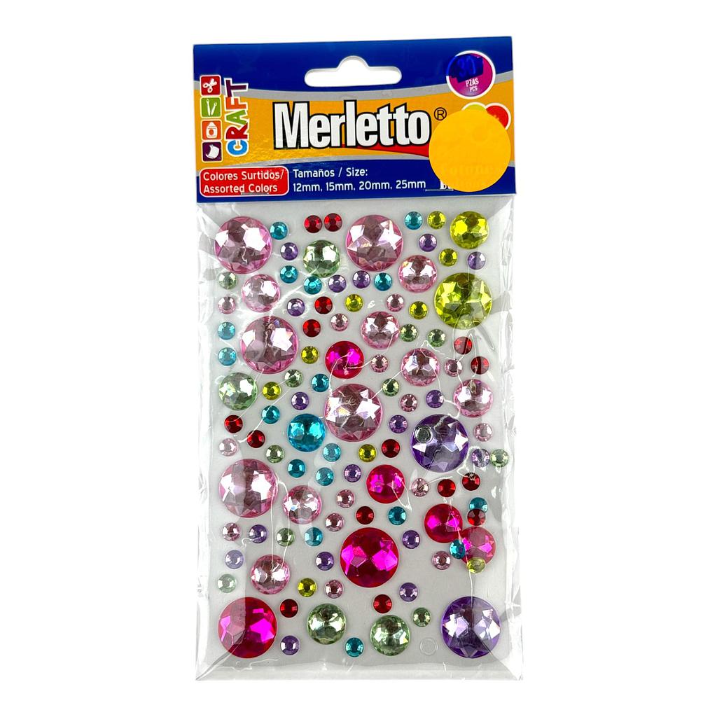 STICKER MERLETTO DIAMANTES COLOR