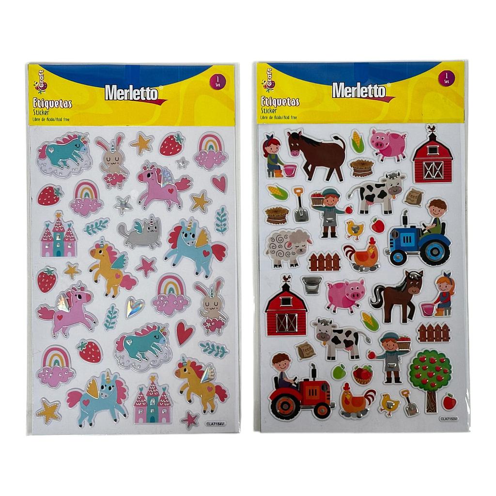 STICKER MERLETTO SURTIDOS