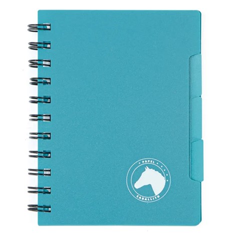 LIBRETA CABALLITO TAPA PLASTICA A6 CON ESPIRAL