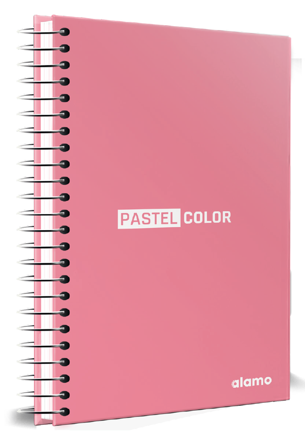 CUADERNOLA ALAMO PASTEL TAPA DURA 96 HOJAS 19 X 27CM.