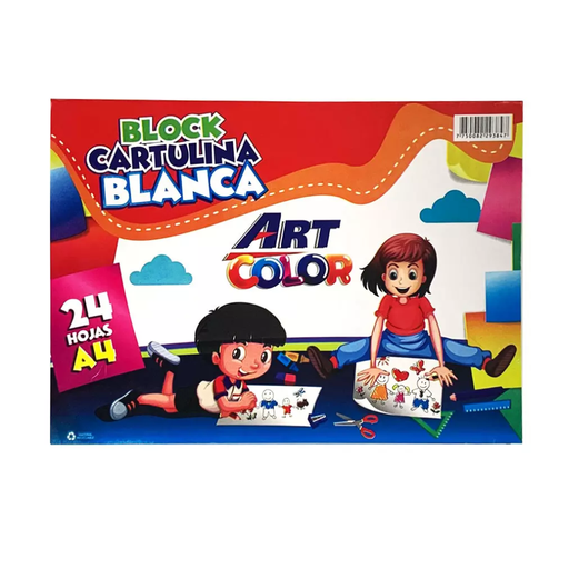 BLOCK CARTULINA A4 NENE BLANCO 150 GR. X 24 HOJAS