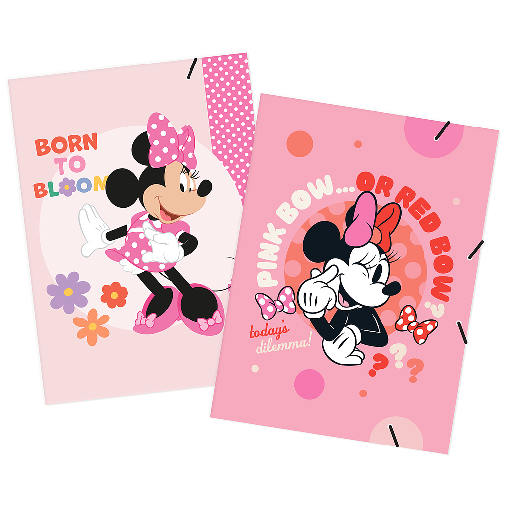 CARPETA CON ELASTICO 1/8 W. MINNIE