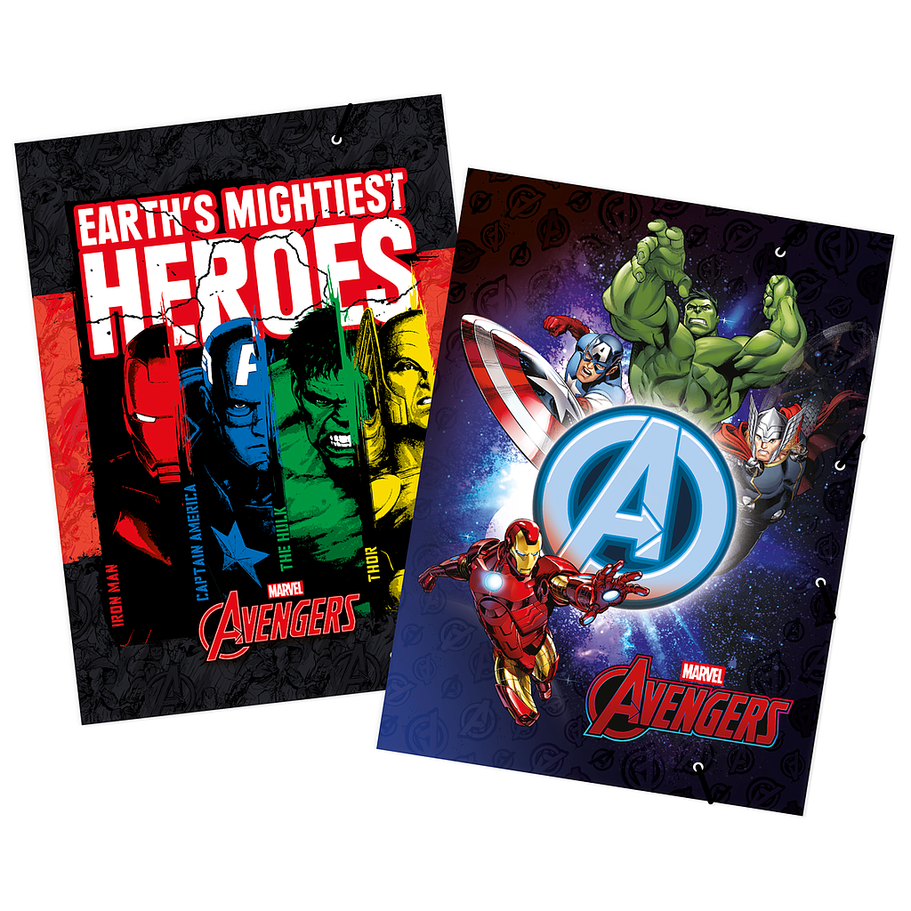 CARPETA CON ELASTICO 1/8 W. ADVENGERS