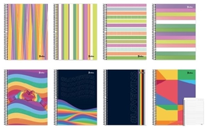 CUADERNOLA ILUSTRA TAPA DURA 96 HOJAS PAQ. X 4