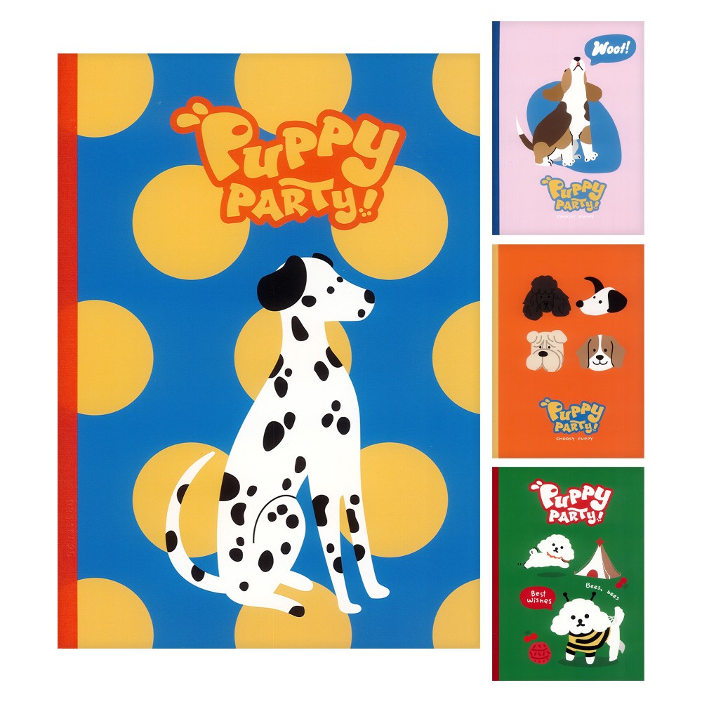 CUADERNO M&amp;G PUPPY PARTY 40 HOJAS 15 X 21 CM