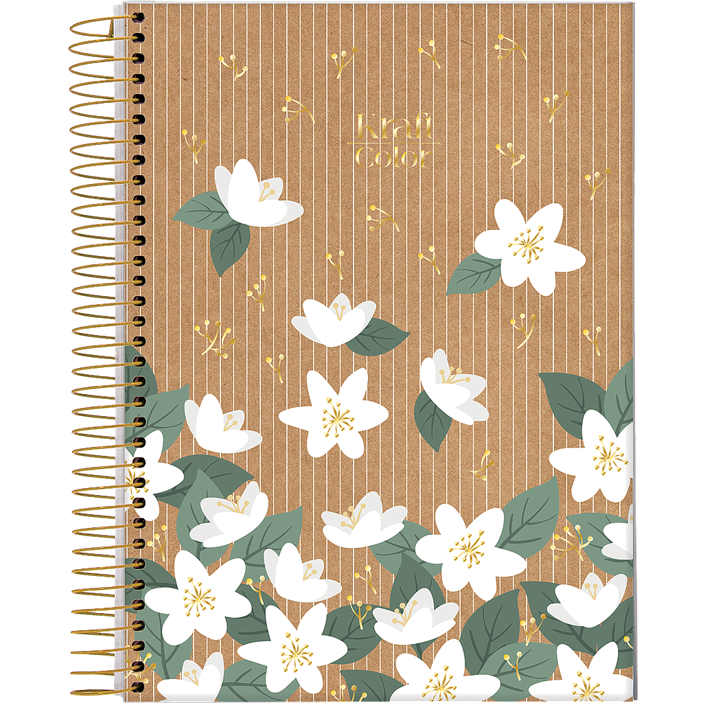 CUADERNO JANDAIA KRAFT COLOR TAPA DURA MINI 10 X 15CM. 80 HOJAS