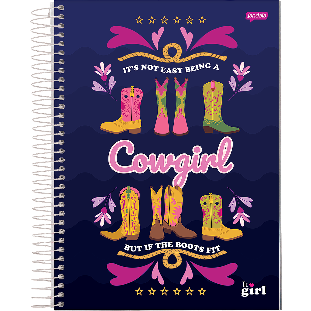CUADERNO JANDAIA IT GIRL TAPA DURA MINI 10 X 15CM. 96 HOJAS