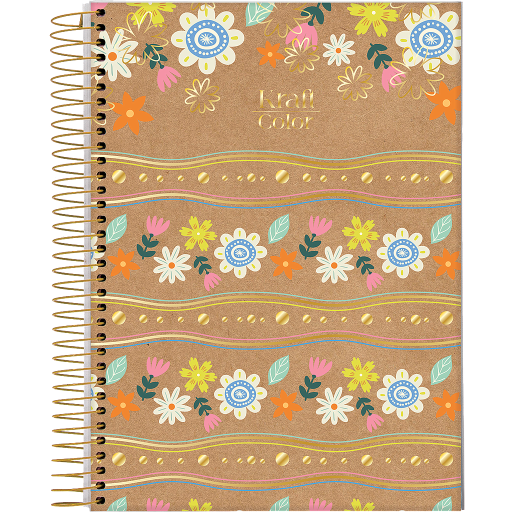CUADERNO JANDAIA KRAFT COLOR TAPA DURA 17 X 24CM. 160 HOJAS
