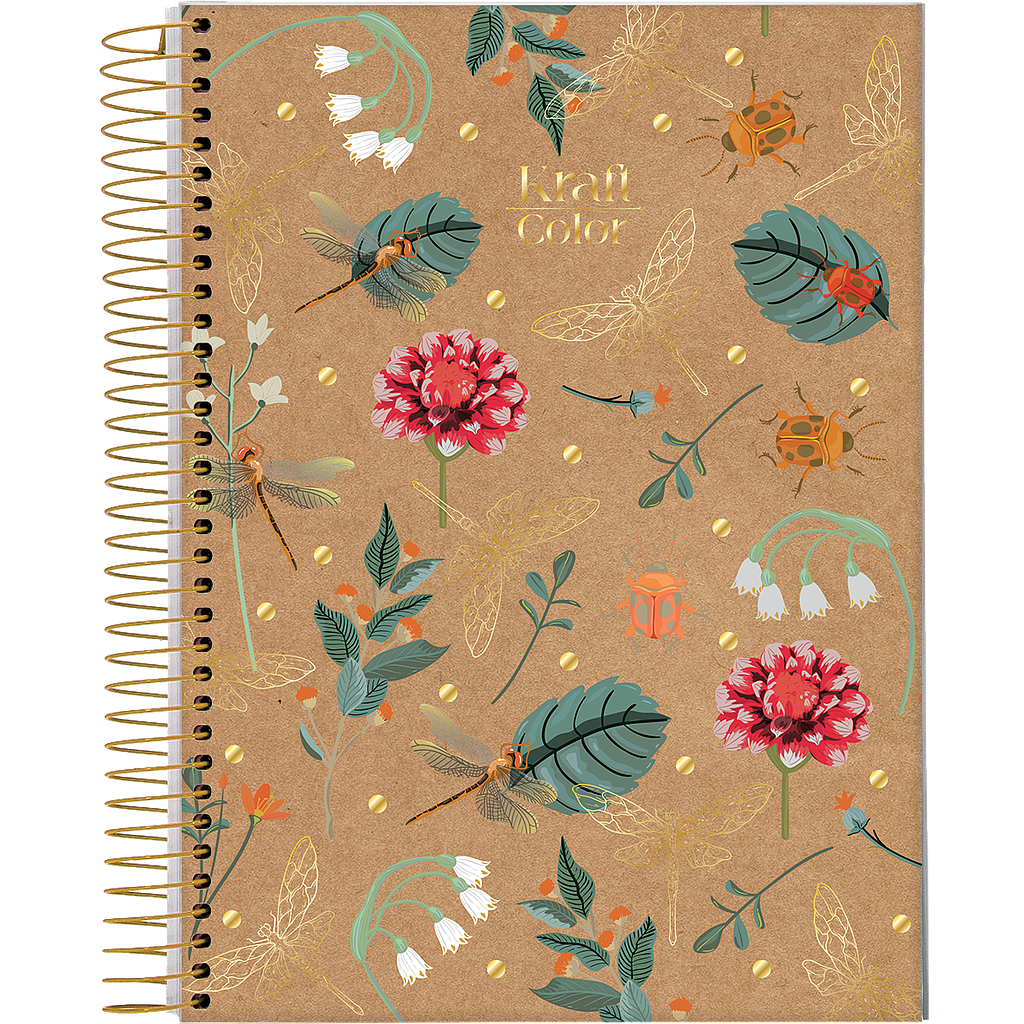 CUADERNOLA JANDAIA KRAFT COLOR TAPA DURA 20 X 27CM. 160 HOJAS