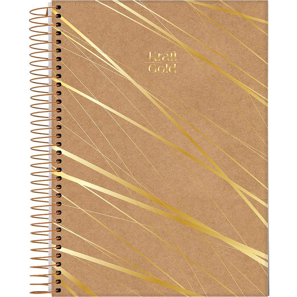 CUADERNOLA JANDAIA KRAFT GOLD TAPA DURA 20 X 27CM. 160 HOJAS