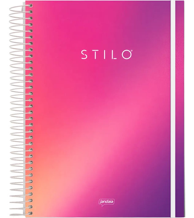 CUADERNOLA JANDAIA DEGRADE ROSADO TAPA DURA 20 X 27CM. 80 HOJAS