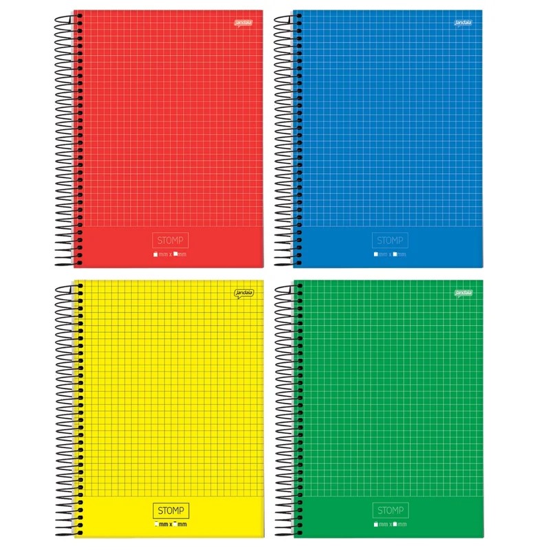 CUADERNOLA JANDAIA STOMP CENTIMETRADA TAPA DURA 20 X 27CM. 96 HOJAS