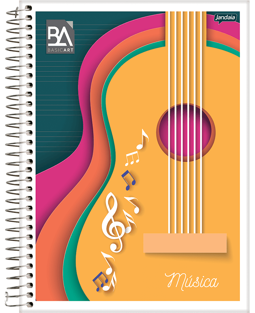 CUADERNOLA JANDAIA  BASIC ART MUSICA PENTAGRAMADO 20 X 27CM. 40 HOJAS