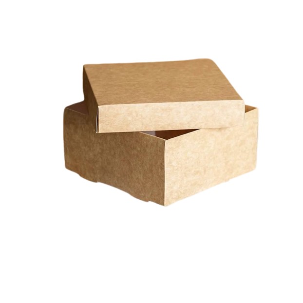 CAJA KRAFT CON TAPA CHICA 20x20x10 cm.