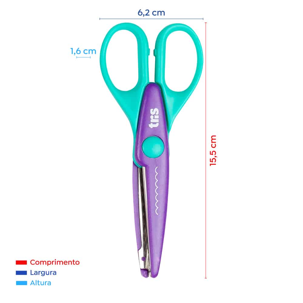 TIJERA TRIS CRAFT ZIG ZAG 15CM.