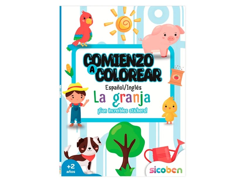 LIBRO DE COLOREAR SICOBEN LA GRANJA