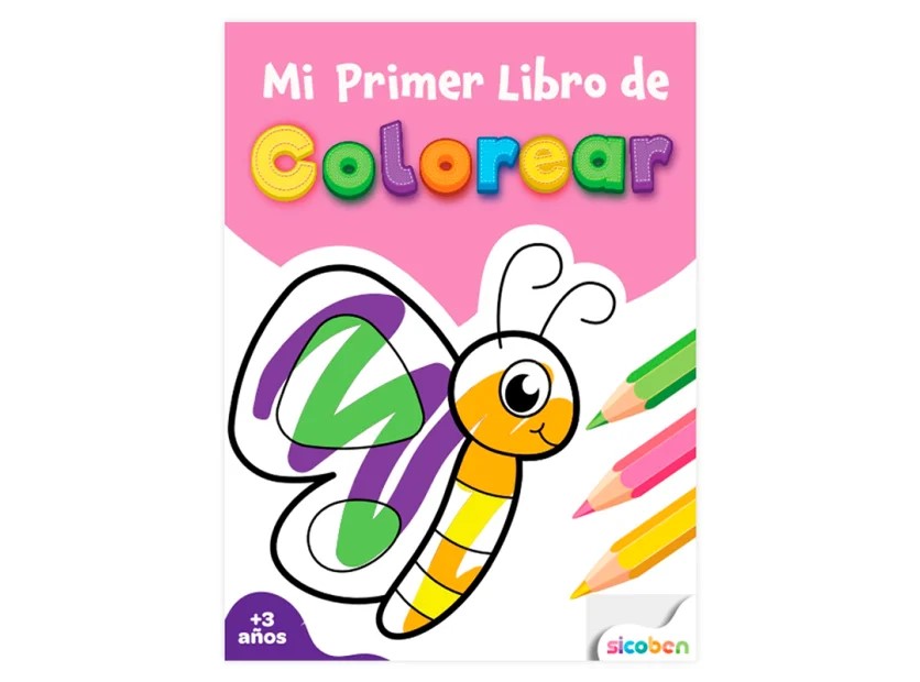 LIBRO DE COLOREAR SICOBEN MARIPOSA