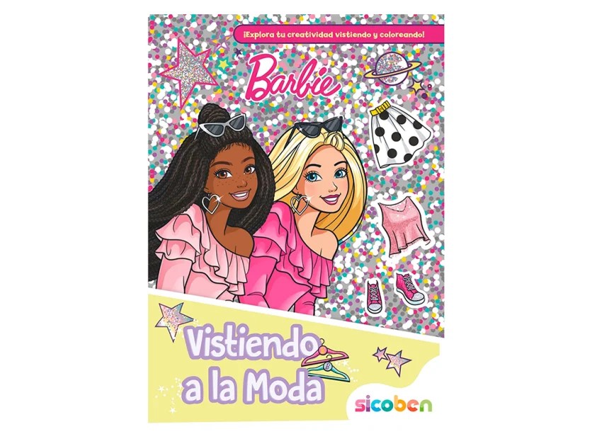 LIBRO DE COLOREAR SICOBEN A LA MODA TAPA AMARILLO