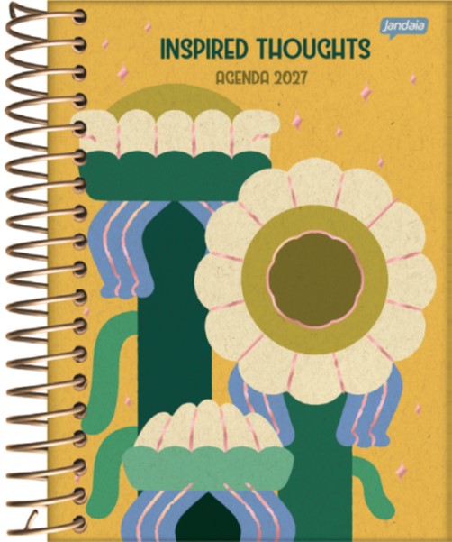 AGENDA JANDAIA ECO DIARIA CON ESPIRAL 13x18 CM.