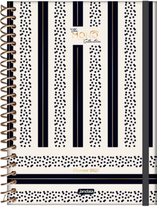 AGENDA JANDAIA MONO SEMANAL CON ESPIRAL 17x24 CM.