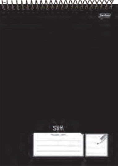 CUADERNO JANDAIA STIFF SLIM TAPA DURA 20 X 27CM. 80 HOJAS