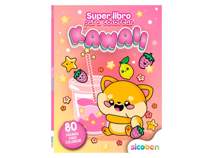 LIBRO DE COLOREAR SICOBEN KAWAII