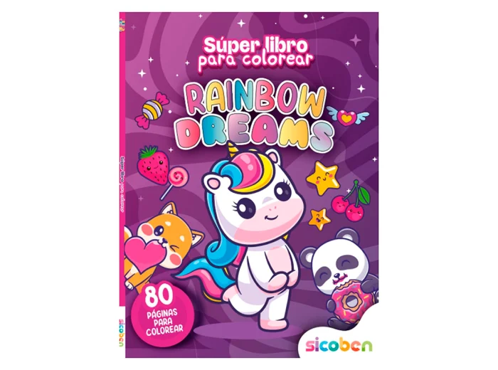 LIBRO DE COLOREAR SICOBEN RAINBOW