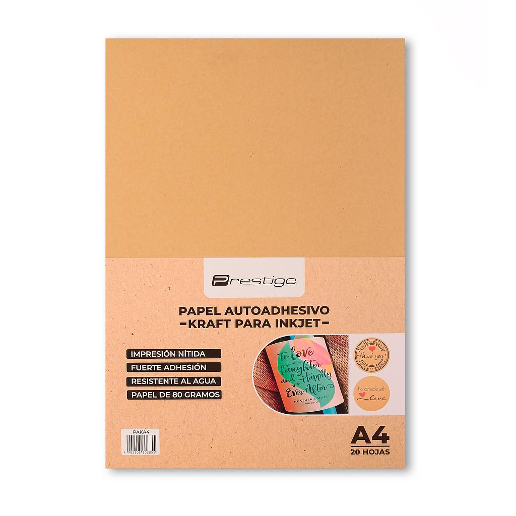 PAPEL ADHESIVO KRAFT A4 PRESTIGE X UNIDAD