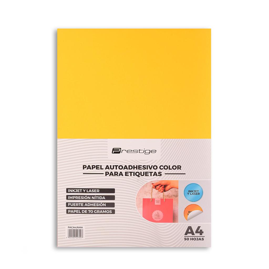 PAPEL ADHESIVO COLOR A4 PRESTIGE X UNIDAD
