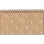 AGENDA JANDAIA KRAFT GOLD SEMANAL CON ESPIRAL 16x9 CM.