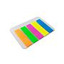 BANDERITAS PLASTICAS M&G X 100 HOJAS FLUO