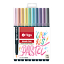 MARCADORES FILGO PASTEL PUNTA PINCEL X 10 COLORES  