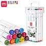 MARCADOR SKETCH DELI DOBLE PUNTA X 12 COLORES
