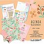 AGENDA IBICRAFT BIENESTAR DIA X HOJA CON ESPIRAL 14.5 X 21 CM.