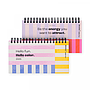 AGENDA MOOVING PASTEL SEMANAL C/ESPIRAL 9 X 17 CM.