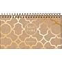 AGENDA JANDAIA KRAFT GOLD SEMANAL CON ESPIRAL 16x9 CM.